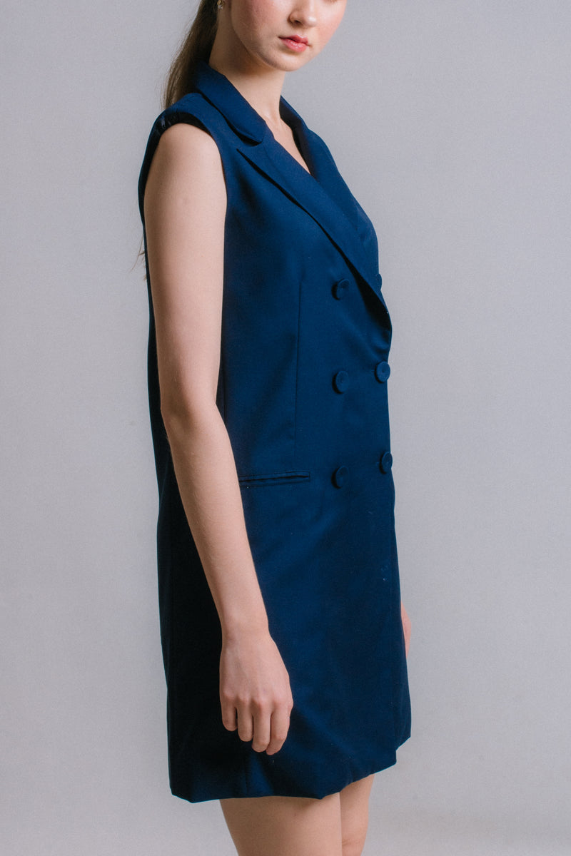 The Prelude - Navy Blue Suit Dress
