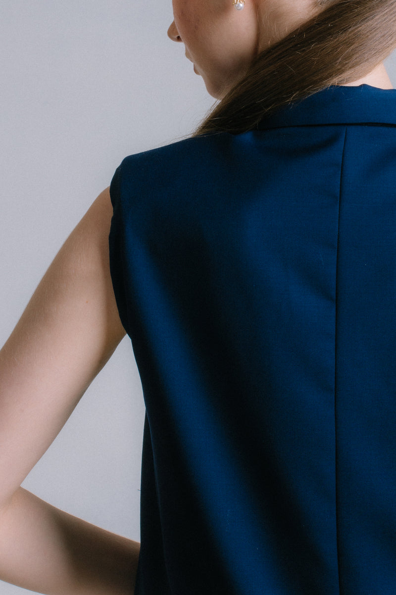 The Prelude - Navy Blue Suit Dress